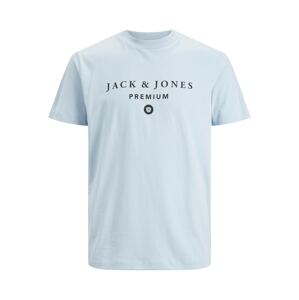 JACK & JONES Póló 'MASON'  pasztellkék / fekete