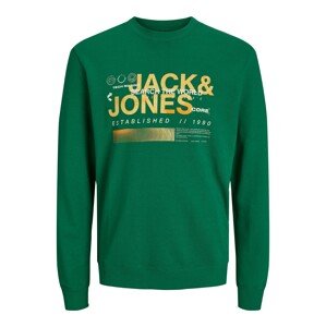 JACK & JONES Tréning póló 'WATER'  aranysárga / zöld / fehér