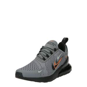Nike Sportswear Rövid szárú sportcipők 'NIKE AIR MAX 270'  szürke / narancs / fekete
