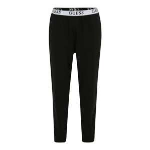 GUESS Pizsama nadrágok  fekete / fehér