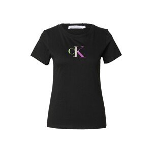 Calvin Klein Jeans Póló  opál / világoszöld / orchidea / fekete