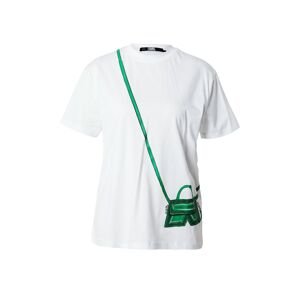 Karl Lagerfeld Póló 'IKON'  zöld / fehér