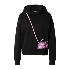 Karl Lagerfeld Tréning póló 'ICON K'  világos-rózsaszín / sötét-rózsaszín / fekete
