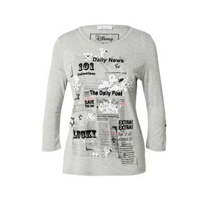 PRINCESS GOES HOLLYWOOD Póló 'Dalmatiner Daily Post'  szürke melír / fekete / fehér