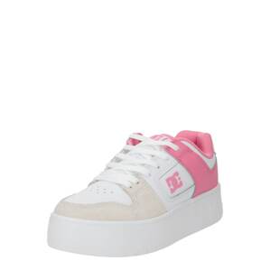 DC Shoes Rövid szárú sportcipők 'MANTECA'  világosszürke / világos-rózsaszín / fehér