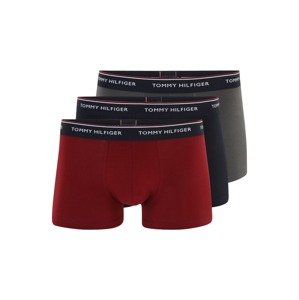 Tommy Hilfiger Underwear Boxeralsók  szürke / vérvörös / fekete / fehér