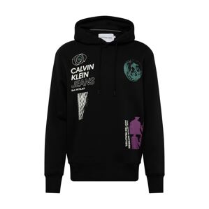 Calvin Klein Jeans Tréning póló  pasztellkék / lila / fekete / fehér
