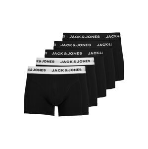 JACK & JONES Boxeralsók 'Solid'  fekete / fehér