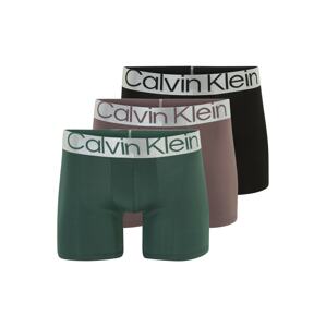 Calvin Klein Underwear Boxeralsók  világosszürke / sötétzöld / orgona / fekete
