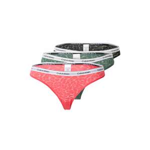 Calvin Klein Underwear Slip  sötétzöld / rózsaszín / fekete / fehér