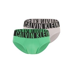 Calvin Klein Underwear Slip 'Intense Power'  világosszürke / neonzöld / fekete