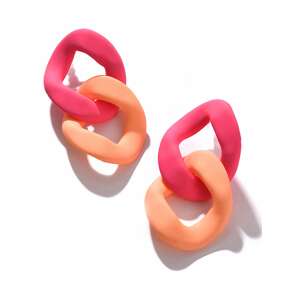 SOHI Fülbevalók  sárgabarack / világos-rózsaszín
