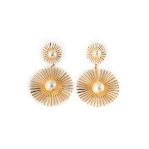 SOHI Fülbevalók 'Avery'  arany / gyöngyház-fehér