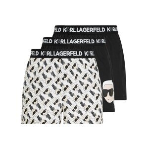 Karl Lagerfeld Boxeralsók  ekrü / fekete / fehér