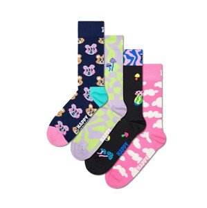 Happy Socks Zokni 'Happy In Wonderland'  tengerészkék / pasztellila / rózsaszín / fekete