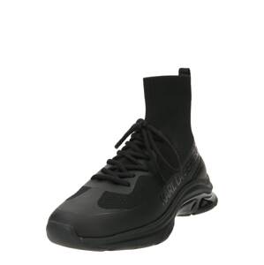 Karl Lagerfeld Magas szárú sportcipők 'LUX FINESSE'  fekete