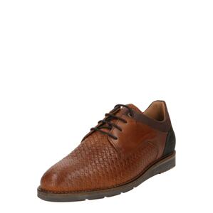 BULLBOXER Fűzős cipő  barna / konyak / fekete