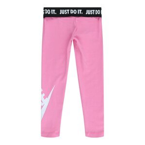 Nike Sportswear Nadrág  rózsaszín / fekete / piszkosfehér