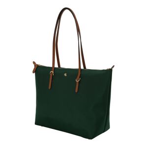 Lauren Ralph Lauren Shopper táska 'KEATON'  konyak / sötétzöld