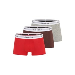 Calvin Klein Underwear Boxeralsók  szürke melír / földi szeder / rózsaszín