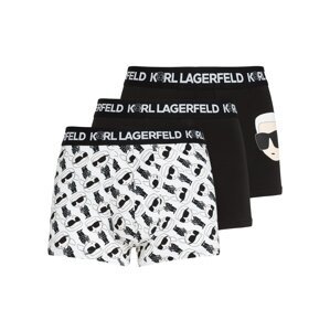 Karl Lagerfeld Boxeralsók  krém / fekete / fehér