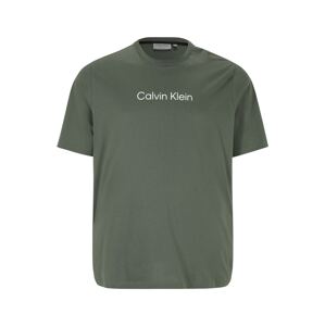 Calvin Klein Big & Tall Póló 'HERO'  sötétzöld / fehér