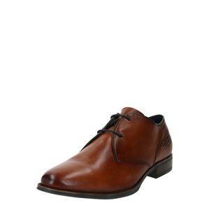 bugatti Fűzős cipő 'Zavinio'  konyak / fekete