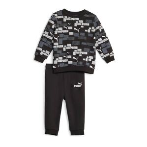 PUMA Jogging ruhák 'MINICATS AOP'  ezüstszürke / fekete / fehér