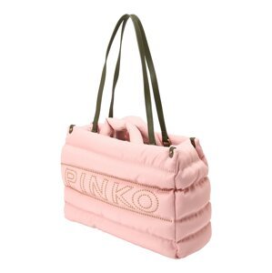 PINKO Shopper táska  khaki / rózsaszín