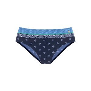 LASCANA Bikini nadrágok  kék / tengerészkék / zöld / fehér