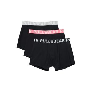 Pull&Bear Boxeralsók  szürke / rózsaszín / fekete