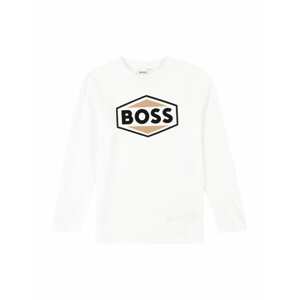 BOSS Kidswear Póló  barna / fekete / fehér