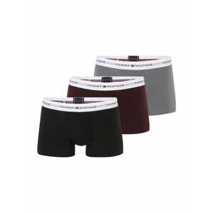 Tommy Hilfiger Underwear Boxeralsók  szürke / sötétzöld / burgundi vörös / fehér