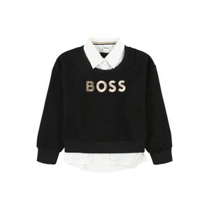 BOSS Kidswear Tréning póló  bronz / fekete / fehér