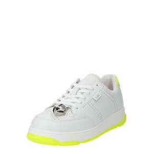 GCDS Rövid szárú sportcipők 'ESSENTIAL NAMI'  citromzöld / ezüst / fehér