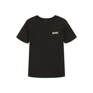 BOSS Kidswear Póló  sötétszürke / fekete / piszkosfehér