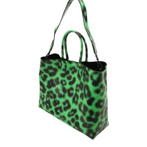 Essentiel Antwerp Shopper táska 'Ebras'  zöld / fekete