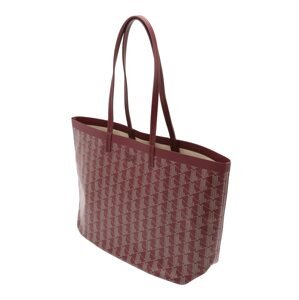 LACOSTE Shopper táska  szürke / burgundi vörös