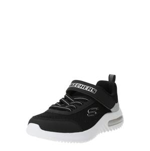 SKECHERS Sportcipő 'Bounder-Tech'  fekete / ezüst / fehér