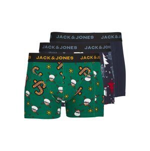 JACK & JONES Boxeralsók 'SWEET SANTA'  tengerészkék / sötétzöld / narancs / fehér