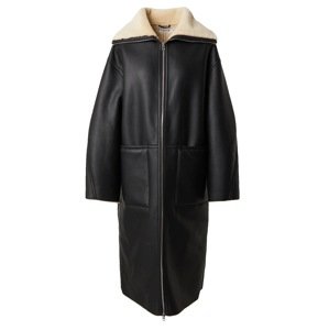 EDITED Átmeneti kabátok 'Chelsea'  fekete / gyapjúfehér
