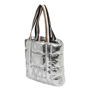 BOSS Black Shopper táska 'Deva'  bézs / fekete / ezüst / fehér