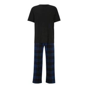 Calvin Klein Underwear Hosszú pizsama  sötétkék / fekete