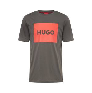 HUGO Red Póló 'Dulive222'  szürke / narancs