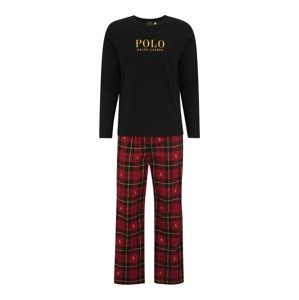 Polo Ralph Lauren Hosszú pizsama  aranysárga / piros / fekete
