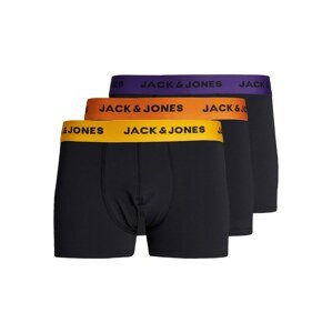 JACK & JONES Boxeralsók 'ALABAMA'  sárga / lila / narancs / fekete