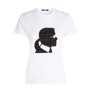 Karl Lagerfeld Póló ' Boucle Profile '  fekete / fehér
