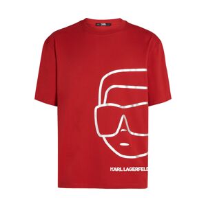 Karl Lagerfeld Póló ' Ikonik'  piros / fehér