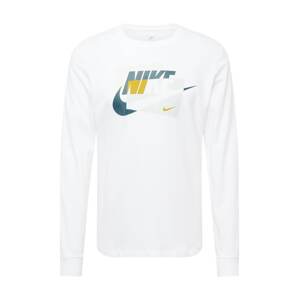 Nike Sportswear Póló 'CONNECT'  mustár / világosszürke / benzin / fehér