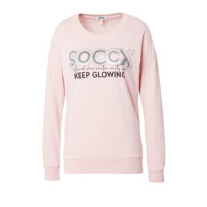 Soccx Tréning póló  rózsaszín / fekete / ezüst